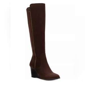 Style & Co Chocolate Wedge Boots Size 7